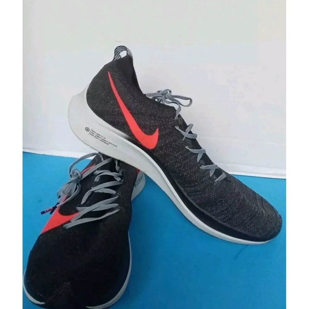Nike Zoom Fly‎ Flyknit Running Shoes Black/Crimson Athletic Sneakers Lightweight